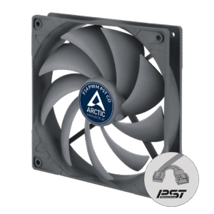 ARCTIC F14 PWM PST CO 140 mm Case Fan Dual Ball Bearing Black Single Fan - ACFAN00080A