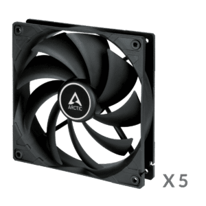 Arctic F14 Black 140mm Fan Fluid Dynamic Bearing Value Pack - ACFAN00233A