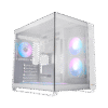 OCYPUS IOTA C70 Mid-Tower Case Dual Tempered Glass 6 ARGB Fans White - IOTA-C70-WHD600XX-GL