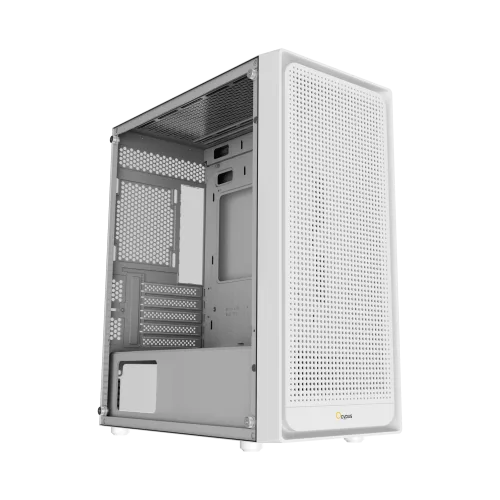 OCYPUS GAMMA C50 Mini-Tower Case High Airflow Mesh White   - GAMMA-C50-WHG000XX-GL