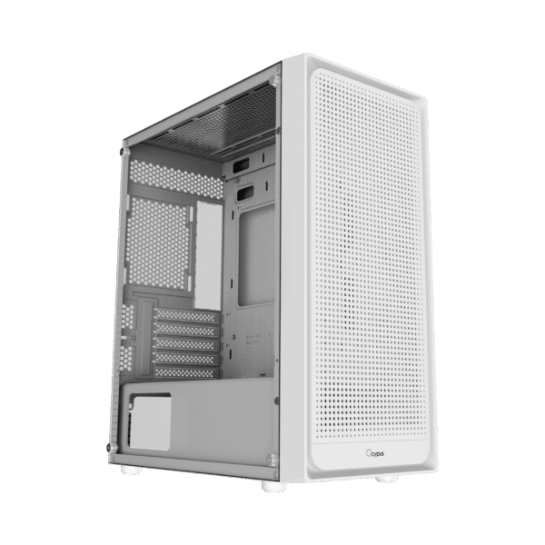 OCYPUS GAMMA C50 Mini-Tower Case High Airflow Mesh White   - GAMMA-C50-WHG000XX-GL