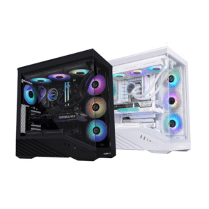 lianli vector v100 v100r Lian Li Vector V100 / Vector V100R Black/White - Mid-Tower ATX Case with Dual Tempered Glass, Back-Connect Motherboard Support, ARGB Fans (V100RX | V100RW), and Pre-Installed GPU Bracket