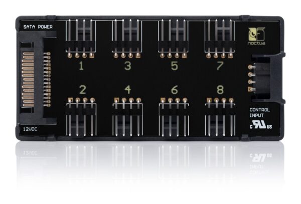 NOCTUA NA-FH1 8-Channel PWM Fan Hub for 12V and 5V Fans - NA-FH1