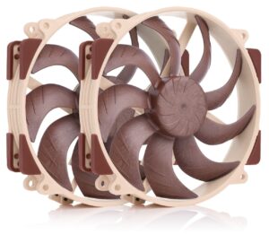 NOCTUA NF-A14x25r G2 PWM SX2-PP 140mm Dual Fan Set with Progressive-Bend Impeller and etaPERF Motor - NF-A14X25r G2 PWM SX2-PP