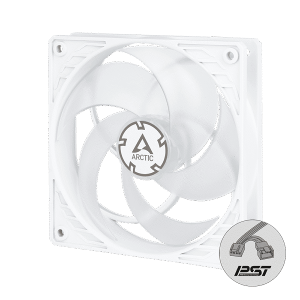 p12-pwm-pst-white-00-pst-icon ARCTIC P12 PWM PST 120 mm Case Fan Fluid Dynamic Bearing White Transparent Single Fan or 5 Pack - ACFAN00132A