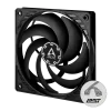 ARCTIC P12 Slim PWM PST 120 mm Low-Profile Case Fan Sleeve Bearing Black Single Fan or 3 Pack - ACFAN00187A