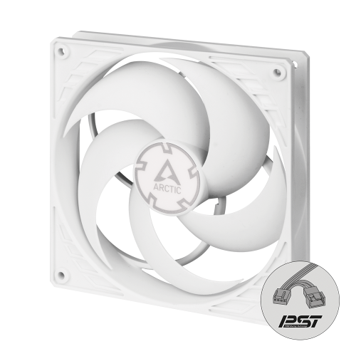 ARCTIC P14 PWM PST 140 mm Case Fan Fluid Dynamic Bearing White Single Fan - ACFAN00197A