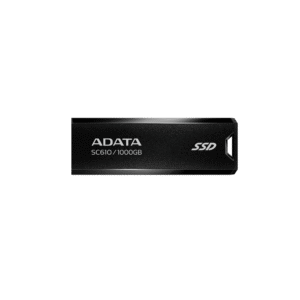 ADATA SC610 1TB External SSD USB 3.2 Gen2 Portable Black - AD-SC610-1000G-CBK/RD