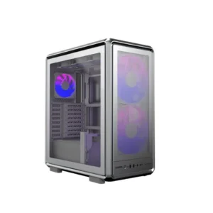 Cooler Master MasterFrame 500 Mesh Open-Frame Mid-Tower Case Silver ARGB Tempered Glass USB 3.2 Gen 2x2 Type-C - MF500M-SHNN-S01