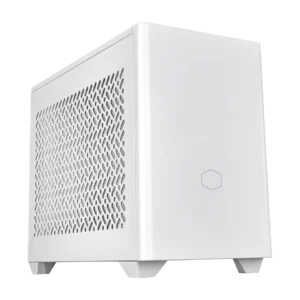 Cooler Master MasterBox NR200P V2 White Compact Mini-ITX SFF Case with PCIe Riser and USB-C - NR200PV2-WCNN-S00