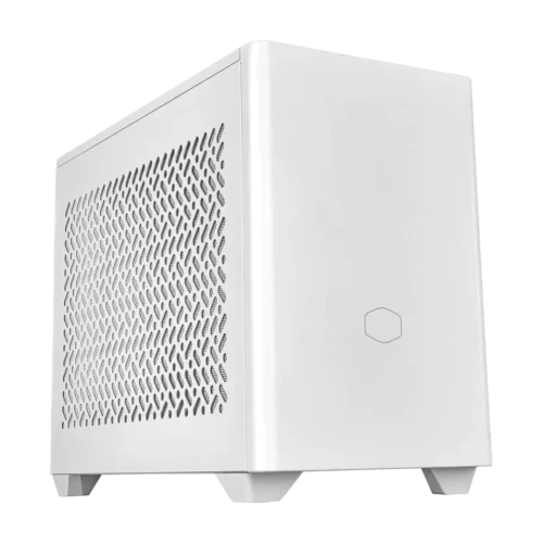 Cooler Master MasterBox NR200P V2 White Compact Mini-ITX SFF Case with PCIe Riser and USB-C - NR200PV2-WCNN-S00