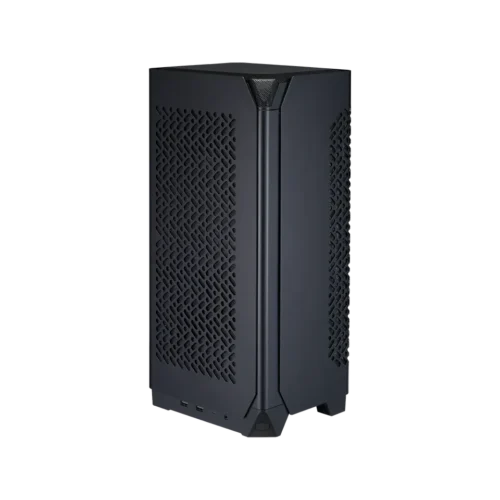 Cooler Master NCORE 100 AIR Black Compact Mini-ITX Case with Aluminum Panels and GPU Riser - NR100-KNNN-S00