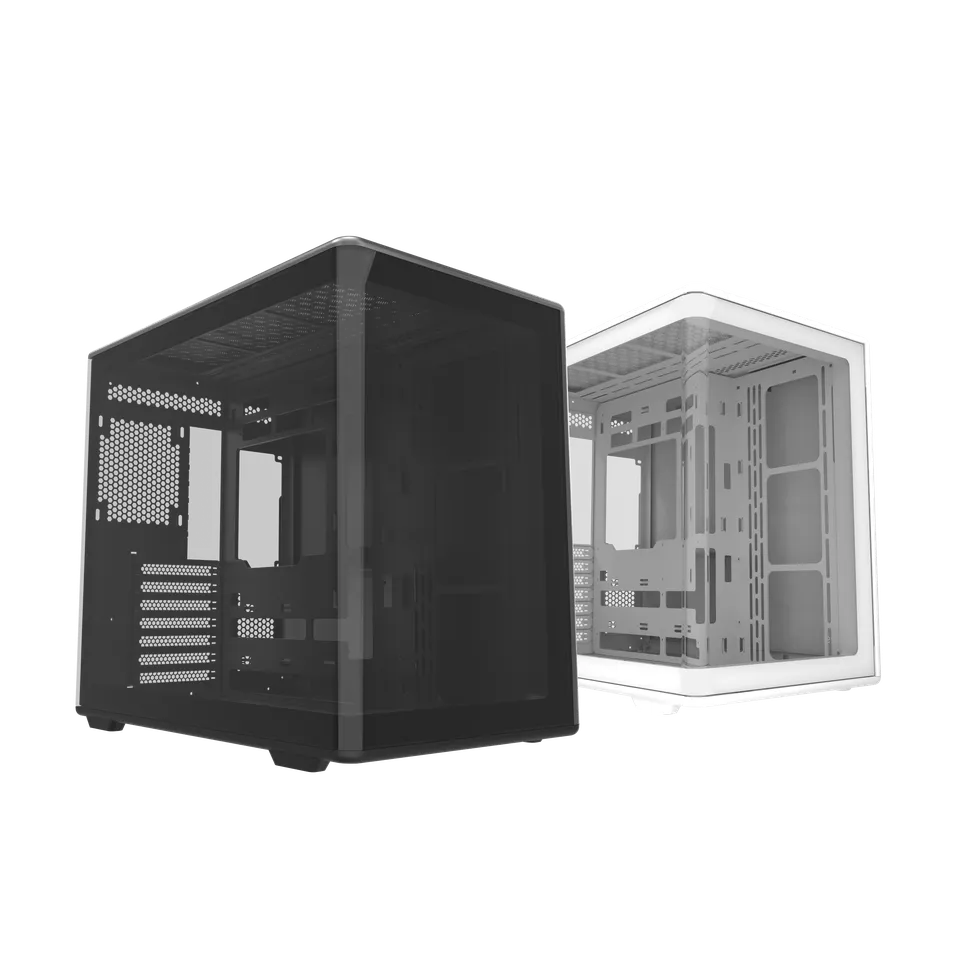 Cooler Master Elite 600 Mid-Tower ATX Case White Tempered Glass USB 3.2 Gen 2×2 Type-C – ...