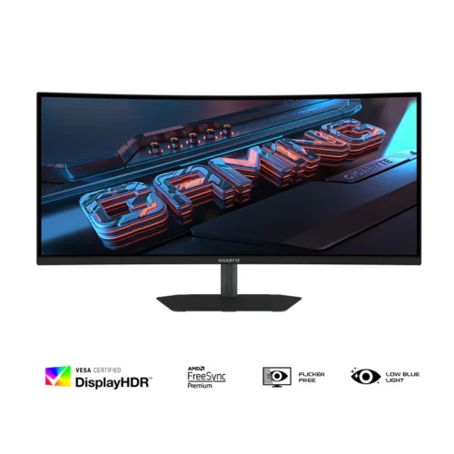 GIGABYTE G34WQC2 34-Inch Curved VA WQHD 200Hz 1ms Ultrawide Gaming Monitor - GP-G34WQC2-AP