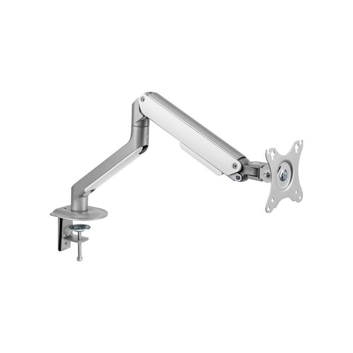 Brateck LDT63 Single Spring-Assisted Monitor Arm 17-32 inch Matte Silver Clamp/Grommet – Brate...