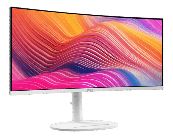 MSI Modern MD342CQP/W 34 Inch 1500R Curved VA Monitor UWQHD 3440x1440 120Hz 1ms USB-C 98W PD KVM - MODERN MD342CQP/W