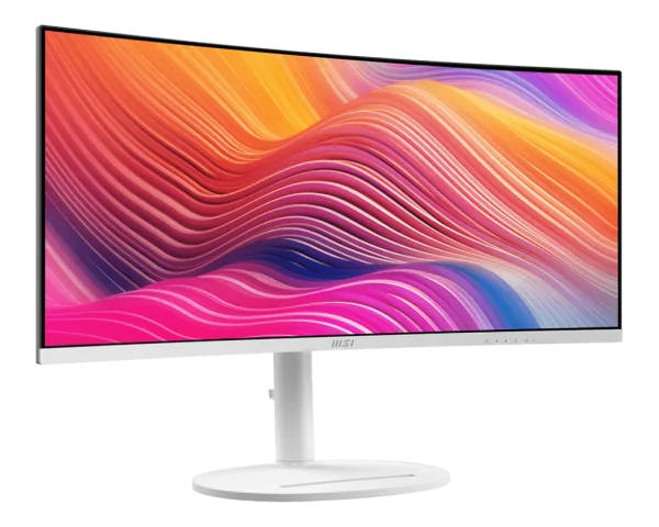 MSI Modern MD342CQP/W 34 Inch 1500R Curved VA Monitor UWQHD 3440x1440 120Hz 1ms USB-C 98W PD KVM - MODERN MD342CQP/W