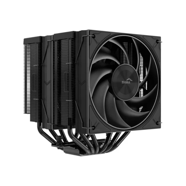SAMA A60 Black Dual-Tower 265W CPU Air Cooler with 2 ARGB PWM Fans - A60-BKWNNXOX-G