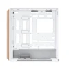 SAMA Z60 Walnut Wood Wide-Body Mid-Tower with 4 ARGB 140 mm Fans White - Z60-WHAWA4X1-GL