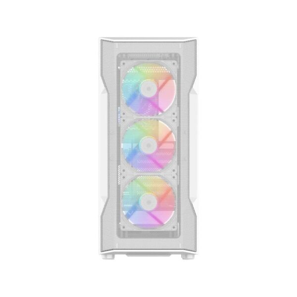 SAMA S40 Mesh Front Mid-Tower with 4 ARGB PWM Fans White - S40-WHAPA4X1-GL