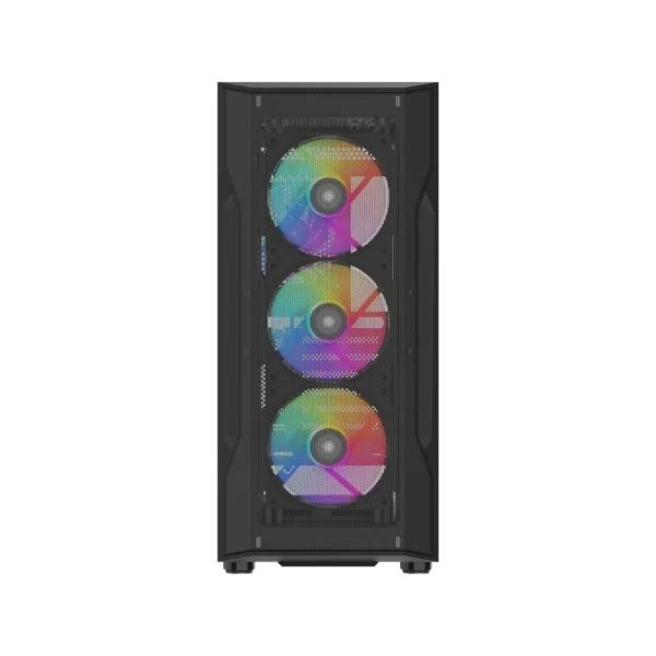 SAMA S40 Mesh Front Mid-Tower with 4 ARGB PWM Fans Black - S40-BKAPA4X1-GL