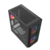 SAMA S30 Mesh Front M-ATX Mini Tower with 3 ARGB PWM Fans Black - S30-BKMP3AX1-GL