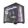 DarkFlash C285P V2 Dual Chamber ATX PC Case Tempered Glass - C285P-V2 Black | White