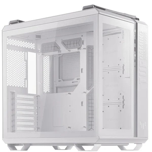 ASUS TUF Gaming GT502 Dual-Chamber Tempered Glass Mid-Tower White - GT502 TUF GAMING CASE WHT TG