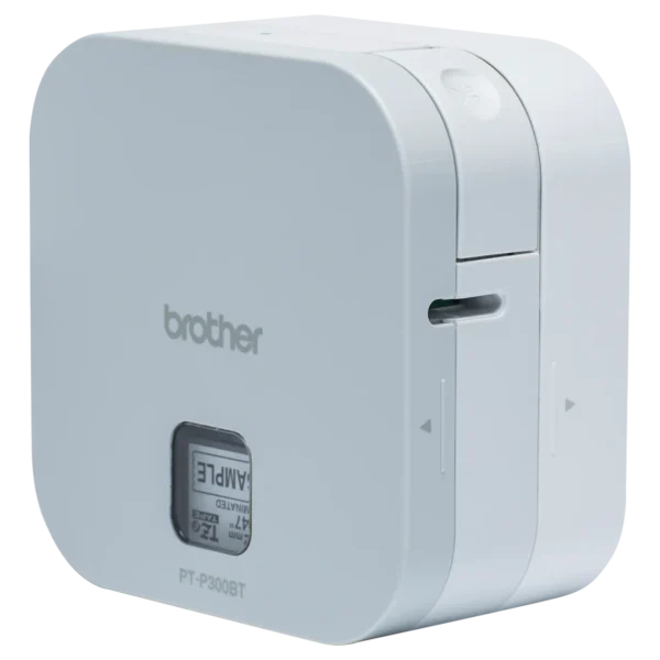 Brother PT-P300BT Cube Bluetooth Label Printer with Mobile App, TZe Tapes up to 12mm, 20mm/sec, Craft Templates - PT-P300BT