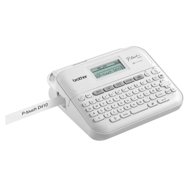 Brother PT-D410 Professional Label Printer with USB, TZe Tapes up to 18mm, 20mm/sec, QWERTY, LCD Preview, 50 Memory - PT-D410 (Bundle)