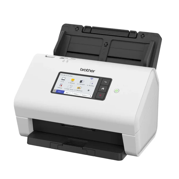 Brother ADS-4900W Pro High-Speed Wireless Network Duplex Scanner with 100-sheet ADF, 60ppm/120ipm, 4.3 Touchscreen, Ultrasonic Sensor - ADS-4900W