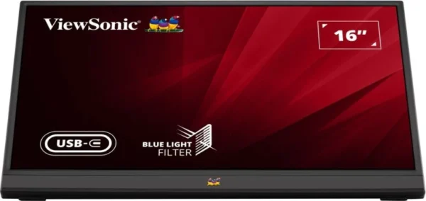ViewSonic 16" VA1655-3 Full HD USB-C Portable IPS Monitor Pivotable - VA1655-3