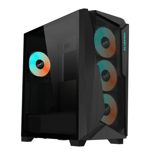 GIGABYTE C301 GLASS V2 Tempered Glass Mid-Tower Black - GP-C301G-V2