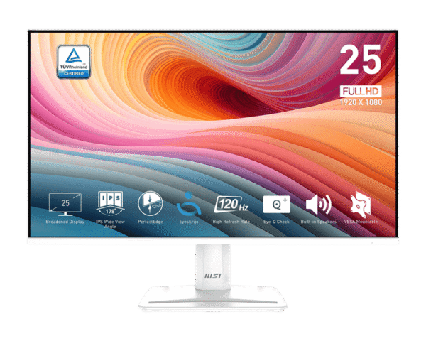 1024 (1) MSI PRO MP251W E2 24.5" Full HD IPS 120Hz Monitor with PerfectEdge Design, EyesErgo Tech, Adaptive-Sync - PRO MP251W E2