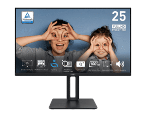 MSI PRO MP251P 24.5" Full HD IPS 100Hz Monitor with EyesErgo, 4-Way Adjustable Stand, AMD FreeSync - PRO MP251P