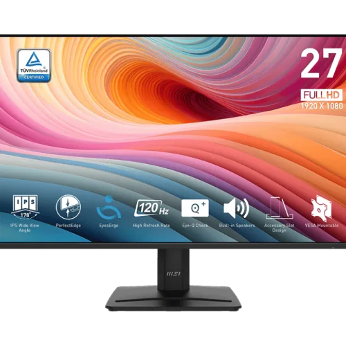 MSI PRO MP275 E2 27" Full HD IPS 120Hz Monitor with PerfectEdge Design, EyesErgo Tech, Built-in Speakers - PRO MP275 E2