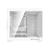 DarkFlash C285P V2 Dual Chamber ATX PC Case Tempered Glass - C285P-V2 Black | White