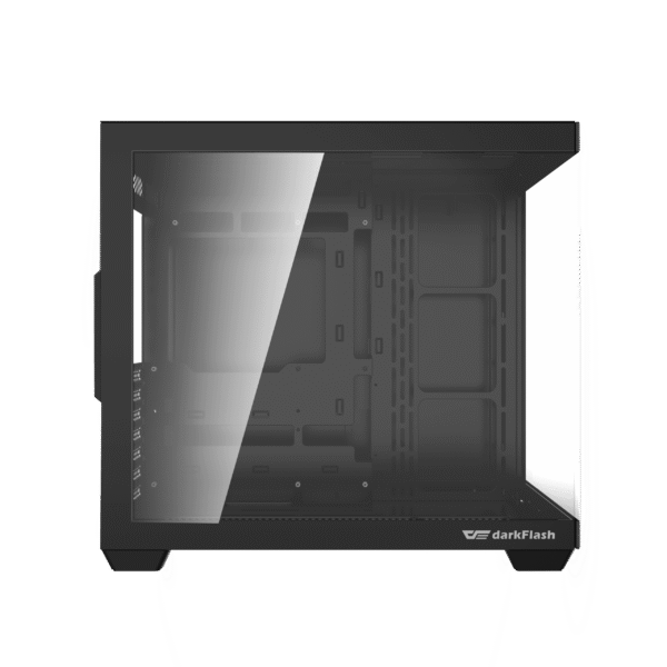DarkFlash C285P V2 Dual Chamber ATX PC Case Tempered Glass - C285P-V2 Black | White