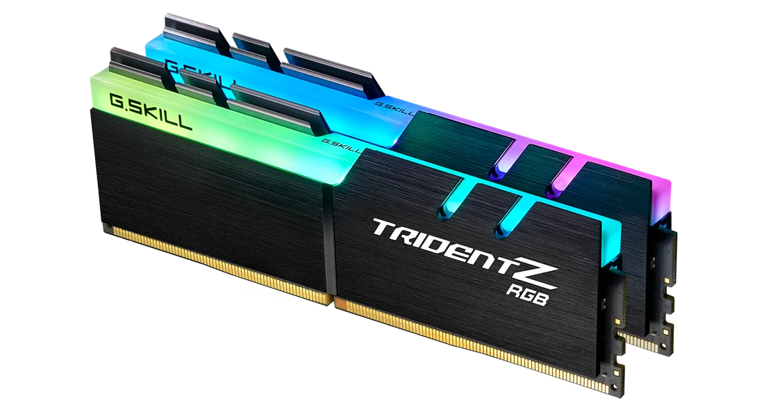 G.Skill Trident Z RGB DDR4 3200MHz CL16 32GB (2x16GB) AMD Optimized Memory Kit – F4-3200C16D-3...