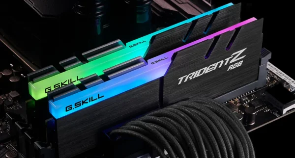 G.Skill Trident Z RGB DDR4 3200MHz CL16 32GB (2x16GB) AMD Optimized Memory Kit - F4-3200C16D-32GTZRX