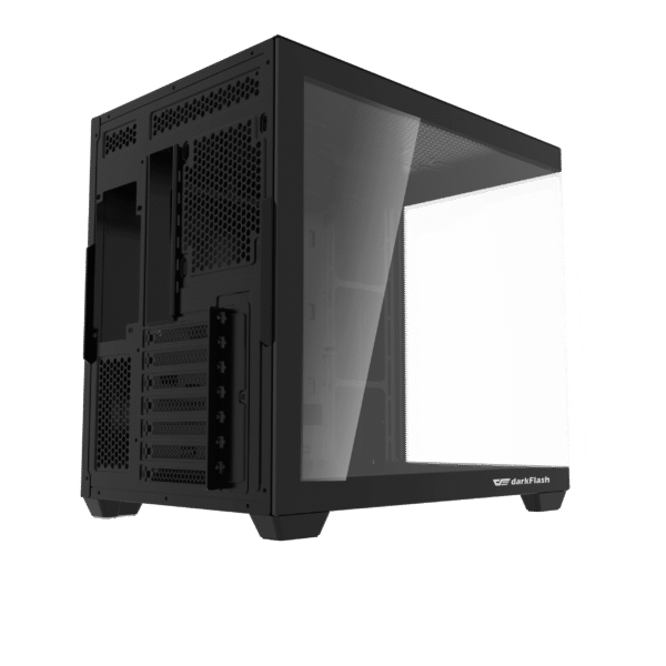 DarkFlash C285P V2 Dual Chamber ATX PC Case Tempered Glass - C285P-V2 Black | White