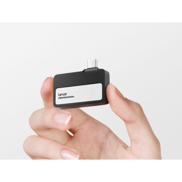 Lexar Professional Go Portable SSD 1TB USB 3.2 Gen 2 1050MB/s Read 1000MB/s Write Silver IP65 - LSL400X001T-RNSNG