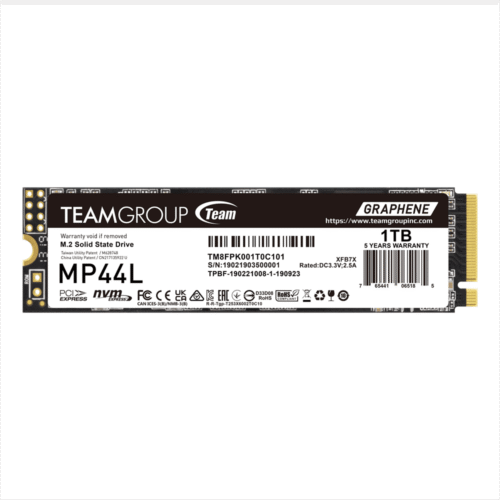 Teamgroup MP44L 1TB M.2 PCIe 4.0 NVMe SSD Graphene Cooling - TM8FPK001T0C101