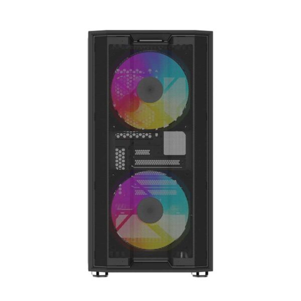 SAMA S30 Mesh Front M-ATX Mini Tower with 3 ARGB PWM Fans Black - S30-BKMP3AX1-GL