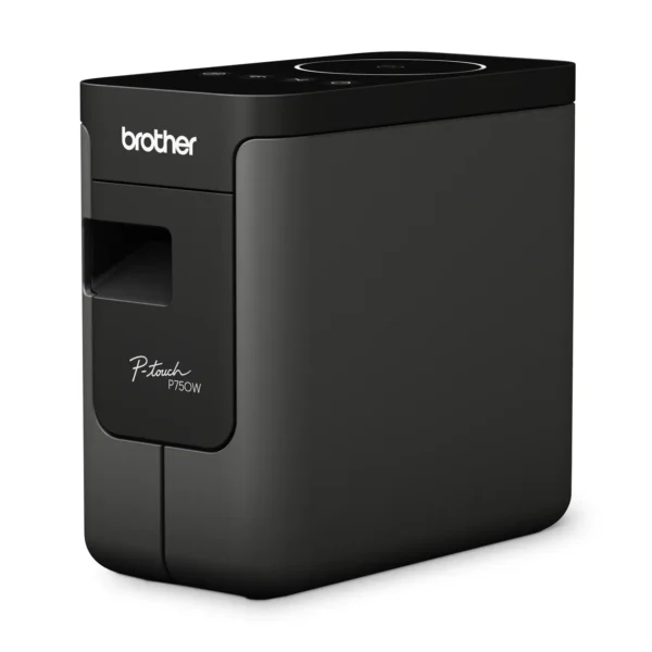 Brother PT-P750W Wireless Label Printer with USB/Wi-Fi, TZe Tapes up to 24mm, 30mm/sec, Auto Full/Half-Cut, Li-ion Battery - PT-P750W