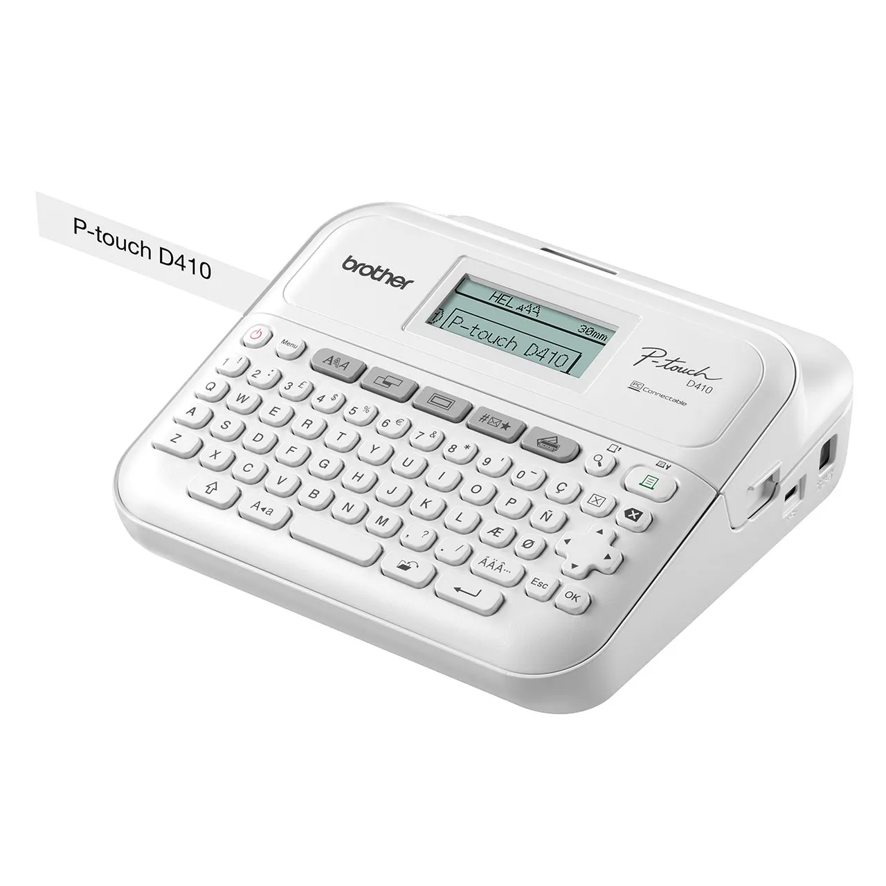 Brother PT-D410 Professional Label Printer with USB, TZe Tapes up to 18mm, 20mm/sec, QWERTY, LCD Preview, 50 Memory - PT-D410 (Bundle) 3 Brother PT-D410 Professional Label Printer with USB, TZe Tapes up to 18mm, 20mm/sec, QWERTY, LCD Preview, 50 Memory - PT-D410 (Bundle) - Image 3
