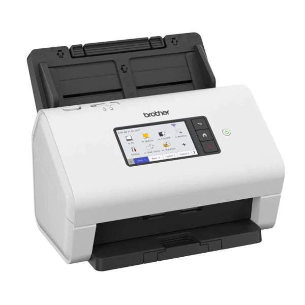 Brother ADS-4900W Pro High-Speed Wireless Network Duplex Scanner with 100-sheet ADF, 60ppm/120ipm, 4.3 Touchscreen, Ultrasonic Sensor - ADS-4900W