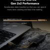 Lexar ARMOR 700 2TB Portable SSD USB 3.2 Gen 2x2 2000MB/s Read Write IP66 Rugged 3m Drop Resistant - LAR700X002T-RNBNG