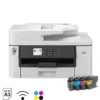 Brother MFC-J2340DW A3 Inkjet All-in-One MFC - Print/Scan/Copy/Fax, Auto Duplex, 28ipm Mono/Color, 50-Sheet ADF, 250-Sheet Tray, 2.7in LCD, 3000/1500 Page Yield - MFC-J2340DW