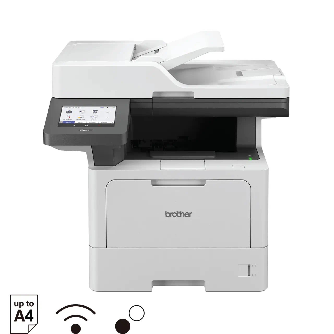 Brother MFC-L5915DW High-Speed Mono Laser Multi-Function Printer with ADF, Duplex Print/Scan, 50ppm,...
